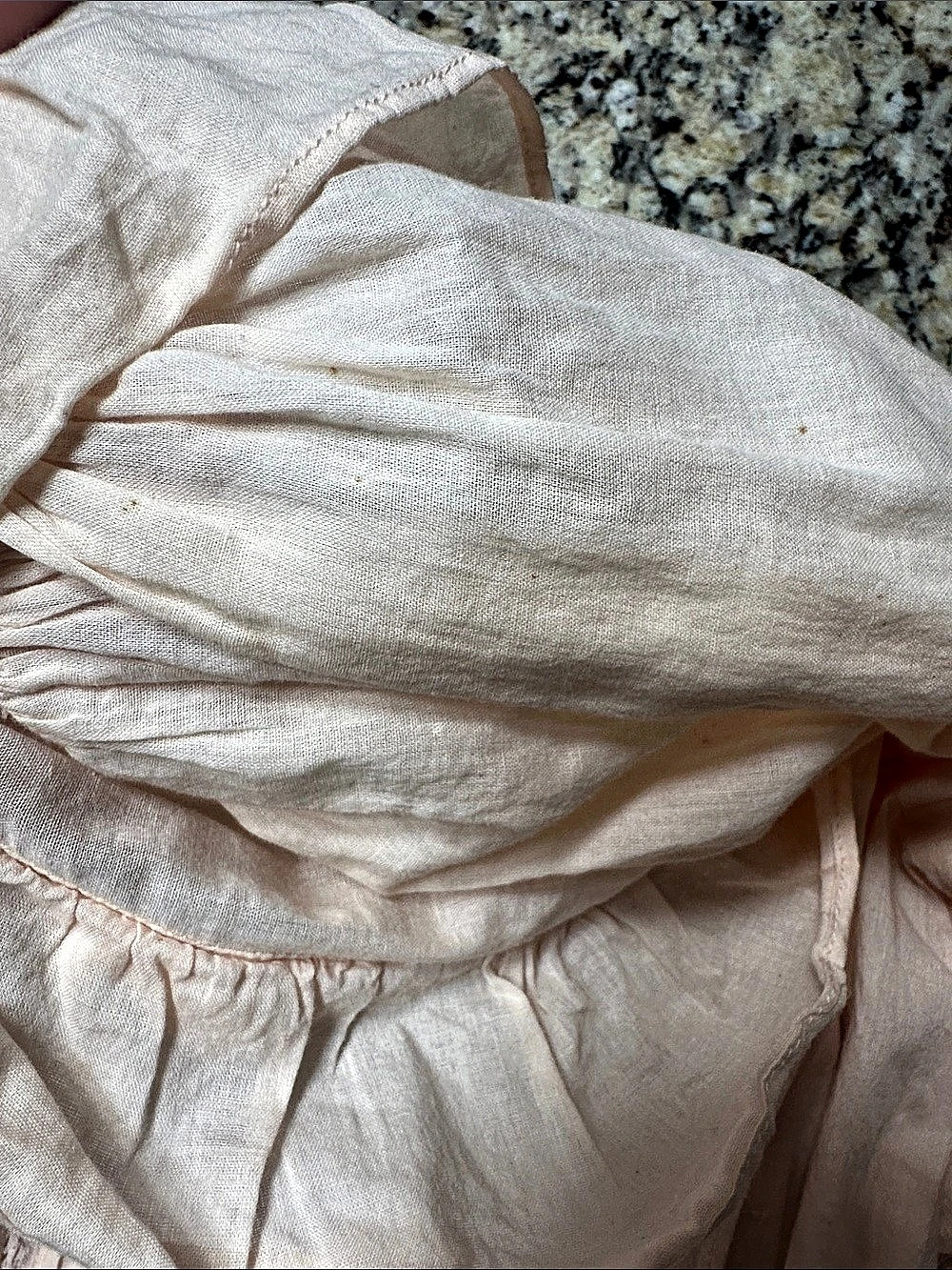 Happy Nature Ruffle Mini Dress in Peach Pink Size Small Prairie Victorian Coquet - Picture 7 of 13
